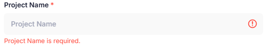 Validation identifies missing required information.