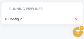 Open a configuration or stop watching from the floating indicator.