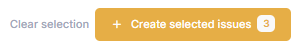 The bulk action changes when you select Bluebeam markup rows.